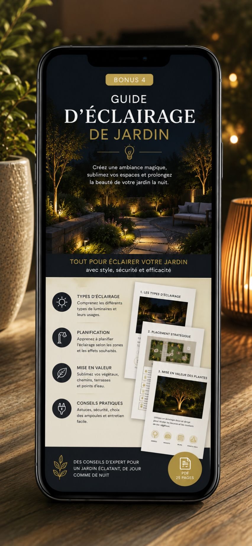 Guia de Iluminação de Jardim