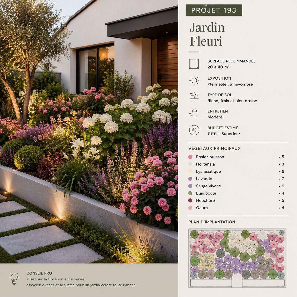 Jardim florido