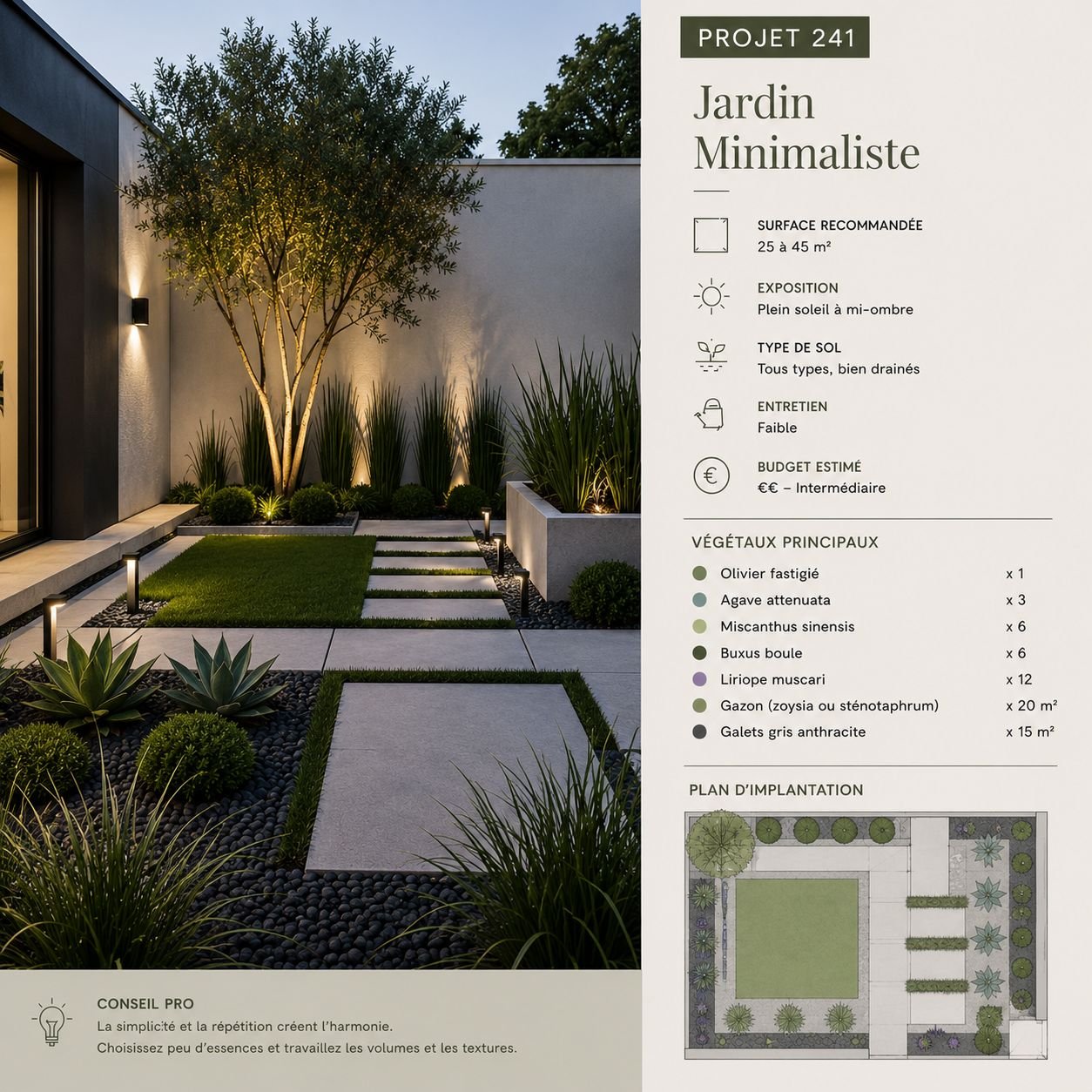 Jardim minimalista